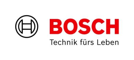Bosch Logo von Bosch mit der Tagline „Technik fürs Leben“.